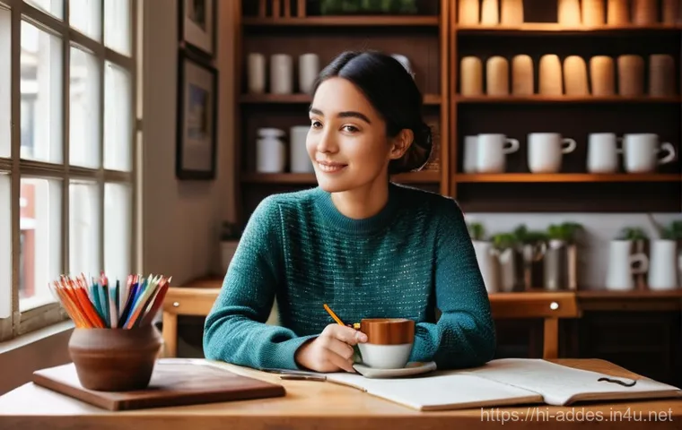 광고디자인 전문성을 높이는 학습법 - **Prompt 1: The Artisan of Inspiration**
    "A thoughtful female graphic designer in her late 20s, ...